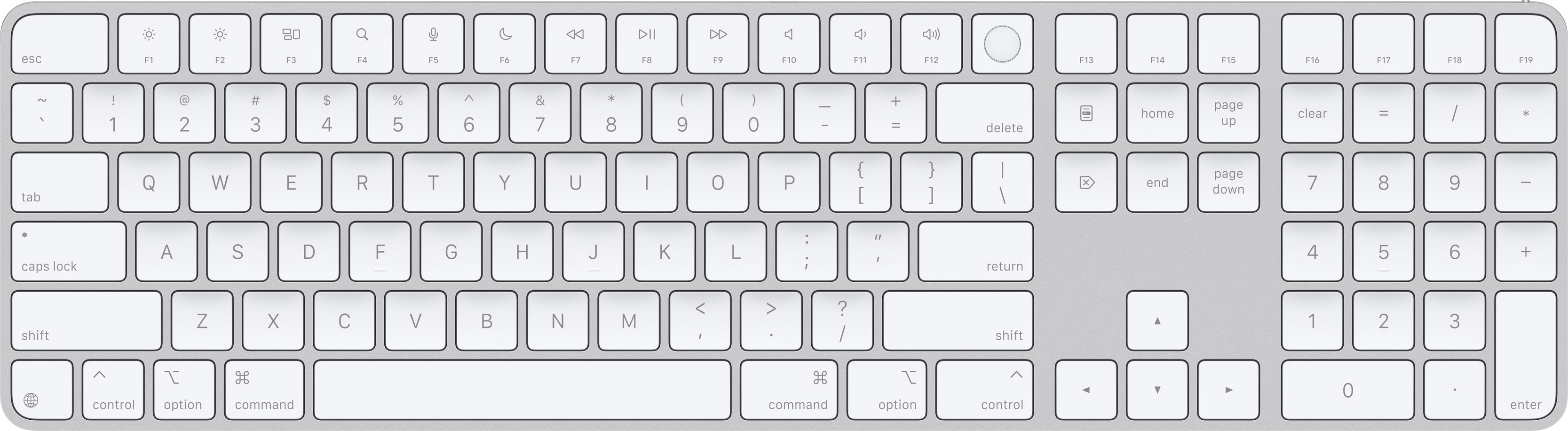 MAGIC KEYBOARD T ID NUM KEY WH
