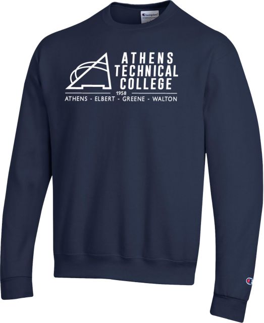 Athens Technical Champion Fleece Crew Athens Technical College Primary Mark - ONLINE ONLY