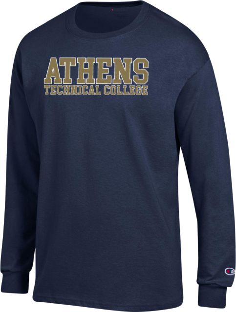 Athens Technical Champion Long Sleeve T Shirt Athens Technical College Stacked - ONLINE ONLY