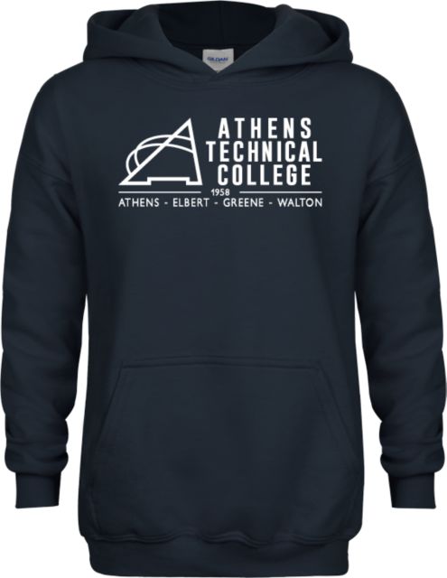 Athens Technical Youth Fleece Hoodie Athens Technical College Primary Mark - ONLINE ONLY