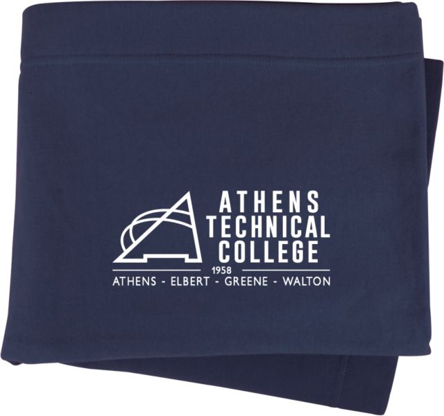 Athens Technical Sweatshirt Blanket Athens Technical College Primary Mark - ONLINE ONLY