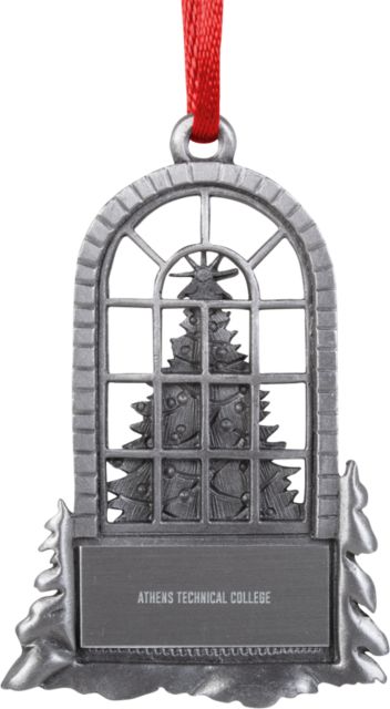 Athens Technical Tree in Window Ornament Athens Technical College Flat Mark Engraved - ONLINE ONLY