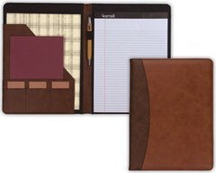 PADFOLIO 2 TONE BROWN/TAN