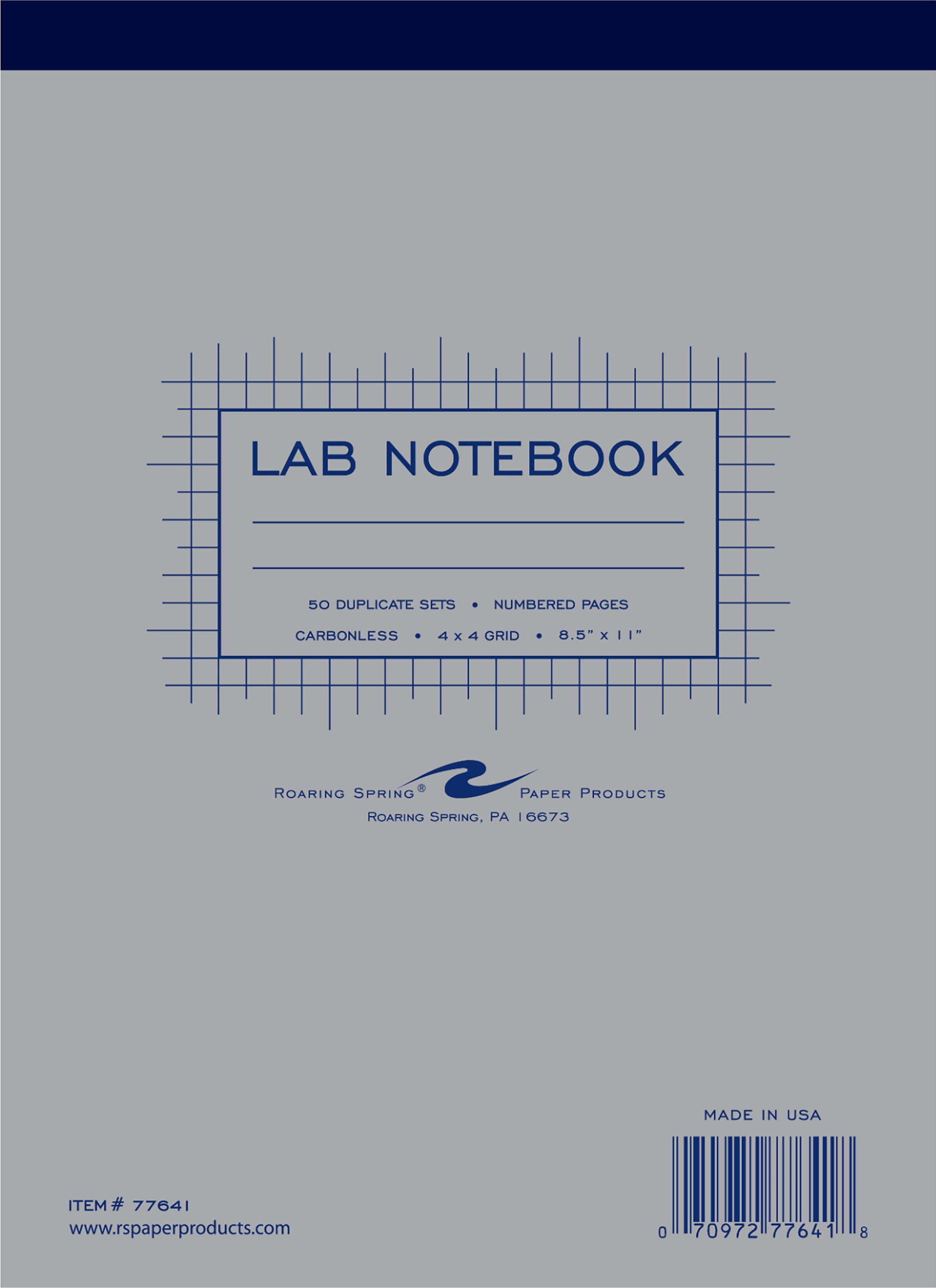 LAB BOOK 50SH TOP BOUND
