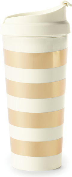 Thermal Mug Gold Stripe