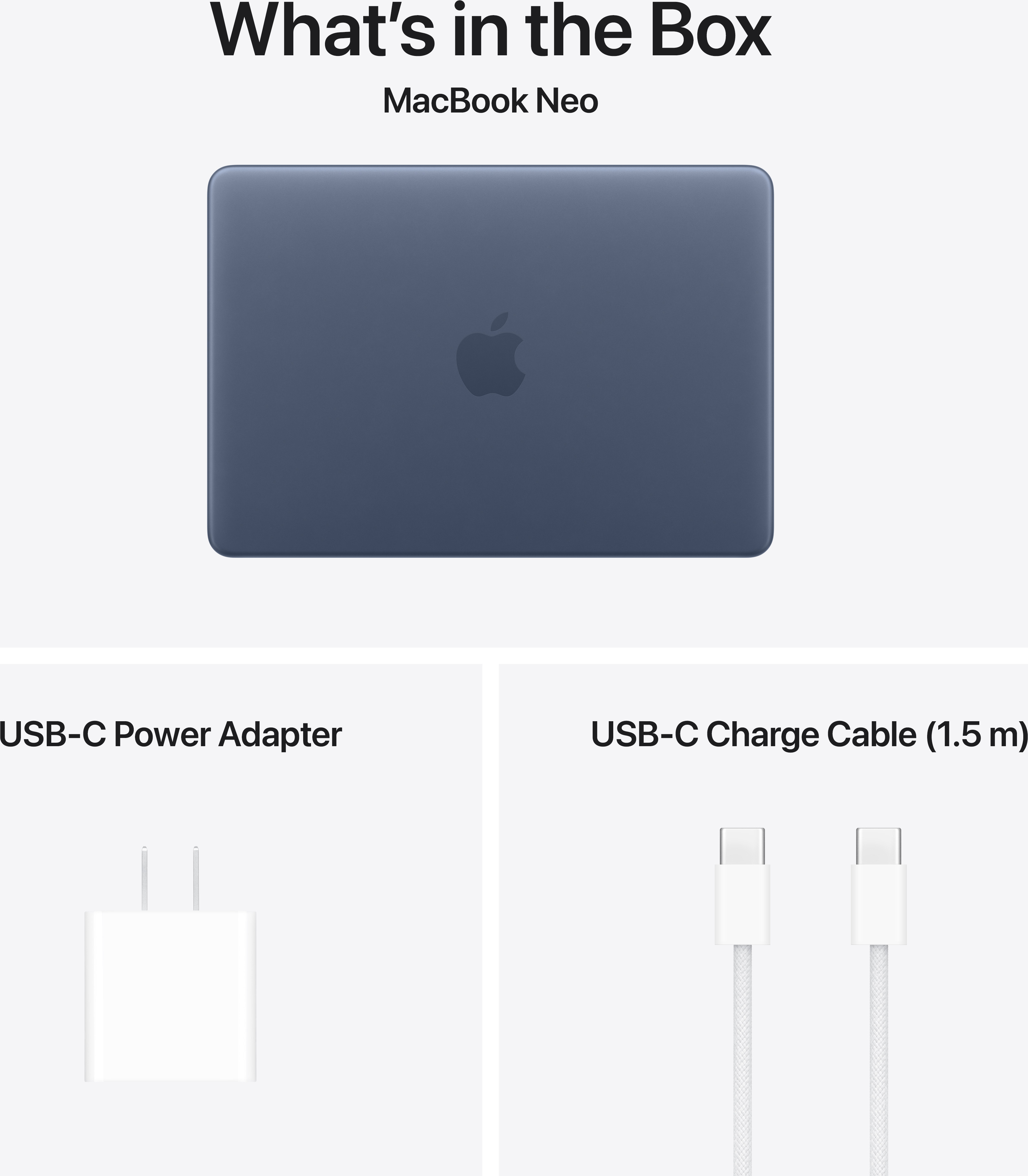 Apple 13-inch MacBook Neo: Apple A18 Pro chip with 6-core CPU and 5-core GPU, 8GB, 256GB SSD - Silver